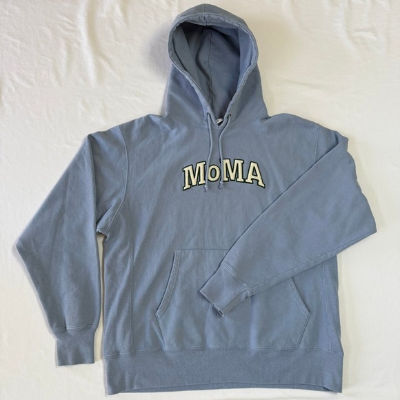トップス MoMA Champion REVERSE WEAVE MoMA Champion Reverse Weave Hoodie Museum Modern Art New York Blue
